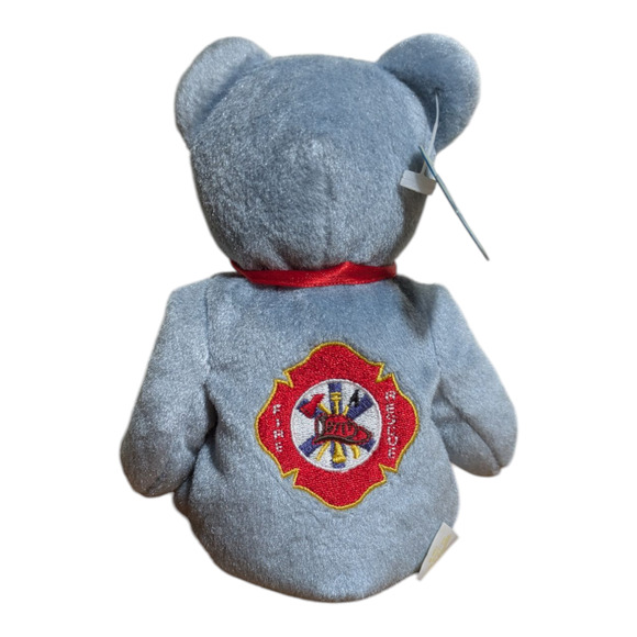 Holy Bears Fireman 9” Bear, Holy Bears Company, Pellet Filled 2001 With Tags - Picture 6 of 10